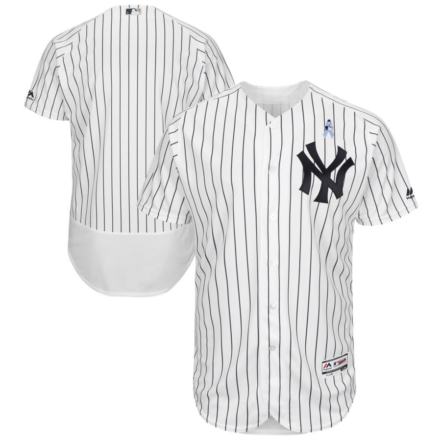 New York Yankees Majestic 2018 Father's Day Home Flex Base Team Jersey - White