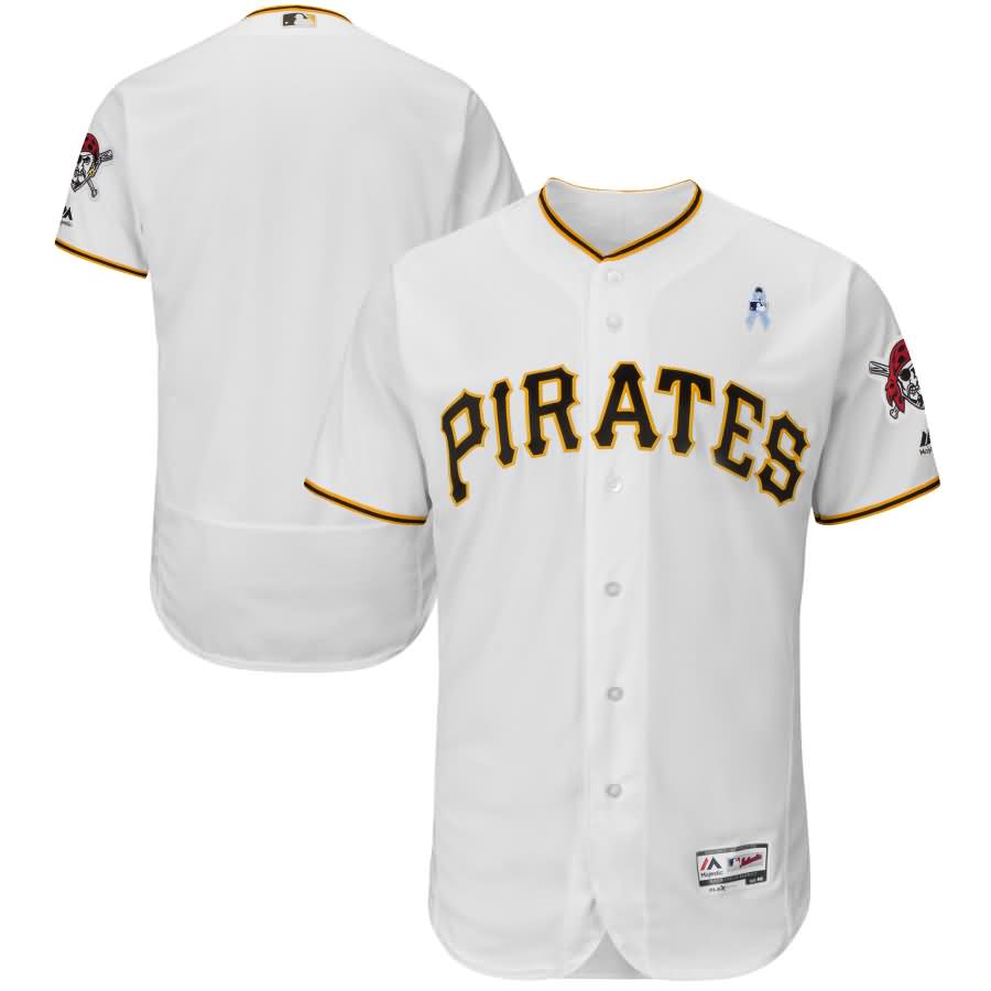 Pittsburgh Pirates Majestic 2018 Father's Day Home Flex Base Team Jersey - White