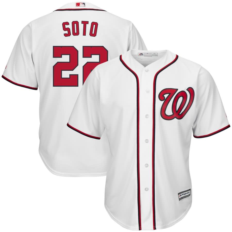 Juan Soto Washington Nationals Majestic Home Official Cool Base Player Jersey - White