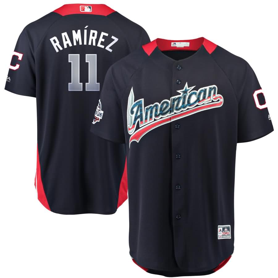 Jose Ramirez American League Majestic 2018 MLB All-Star Game Home Run Derby Player Jersey - Navy