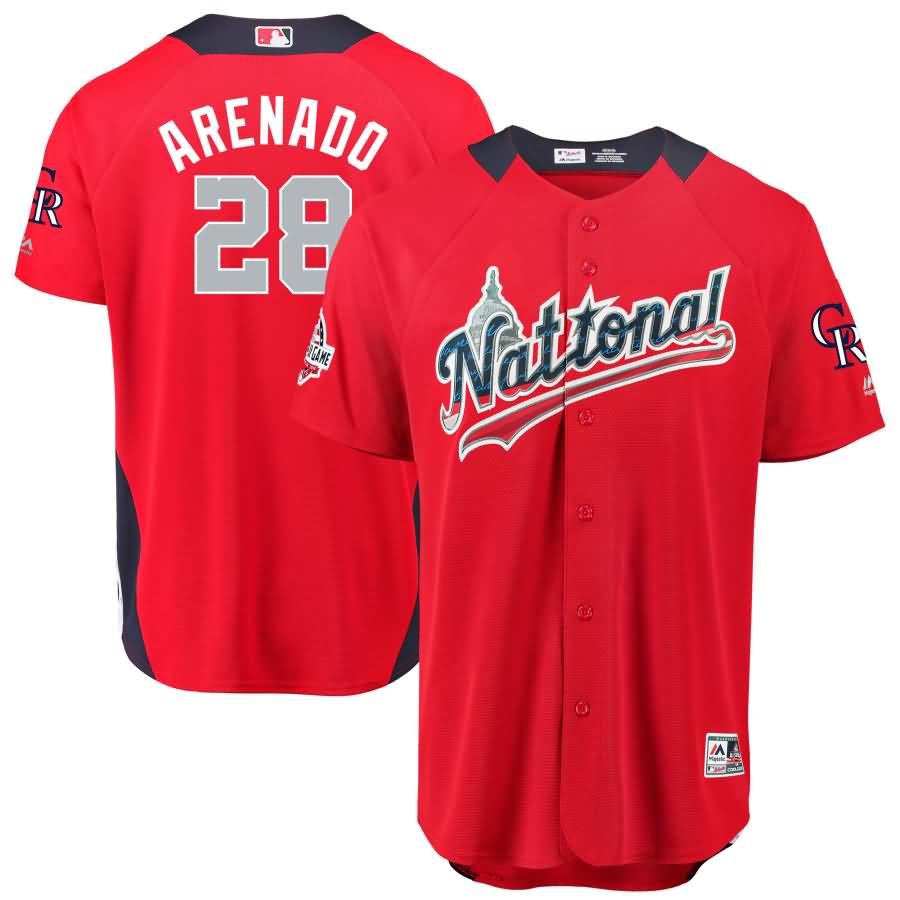 Nolan Arenado National League Majestic 2018 MLB All-Star Game Home Run Derby Player Jersey - Red