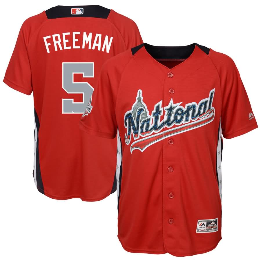 Freddie Freeman National League Majestic Youth 2018 MLB All-Star Game Home Run Derby Player Jersey - Red