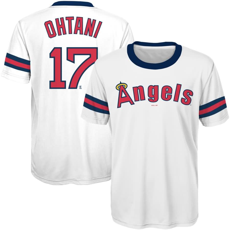 Shohei Ohtani Los Angeles Angels Youth Cooperstown Collection Player Jersey Top - White
