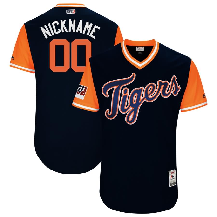 Detroit Tigers Majestic 2018 Players' Weekend Authentic Flex Base Pick-A-Player Roster Jersey - Navy/Orange