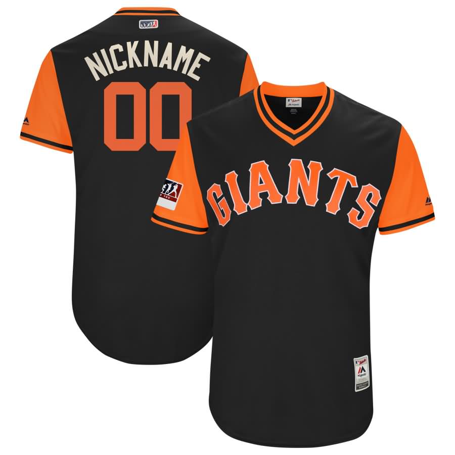 San Francisco Giants Majestic 2018 Players' Weekend Authentic Flex Base Pick-A-Player Roster Jersey - Black/Orange