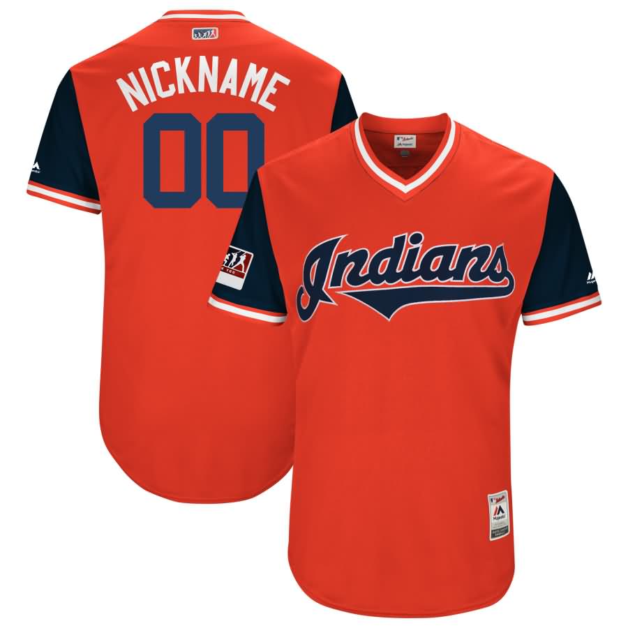 Cleveland Indians Majestic 2018 Players' Weekend Authentic Flex Base Pick-A-Player Roster Jersey - Red/Navy