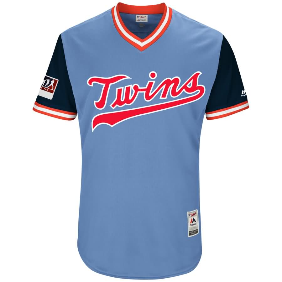 Minnesota Twins Majestic 2018 Players' Weekend Authentic Flex Base Pick-A-Player Roster Jersey - Light Blue/Navy