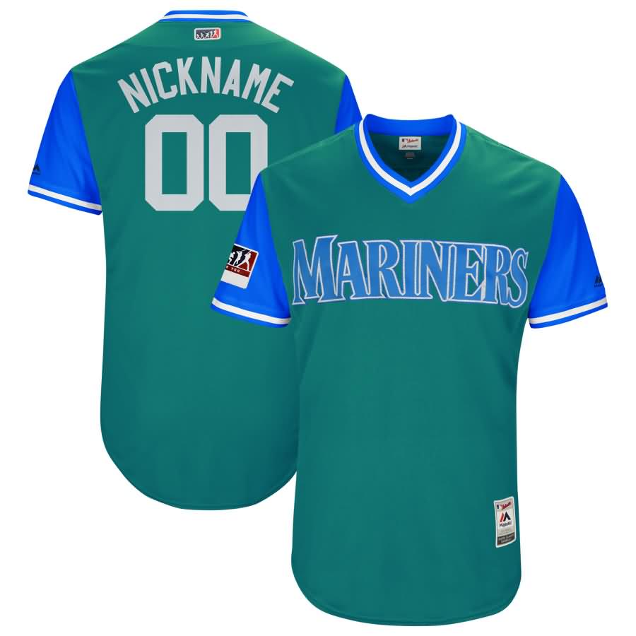 Seattle Mariners Majestic 2018 Players' Weekend Authentic Flex Base Pick-A-Player Roster Jersey - Aqua/Light Blue