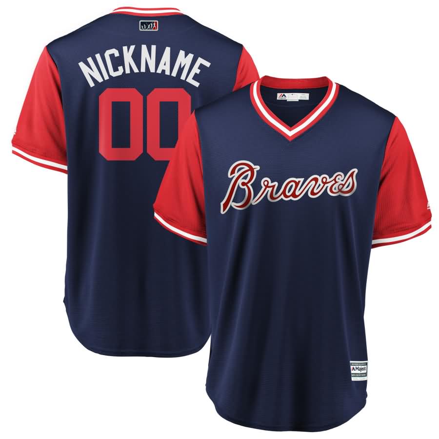 Atlanta Braves Majestic 2018 Players' Weekend Cool Base Pick-A-Player Roster Jersey - Navy/Red
