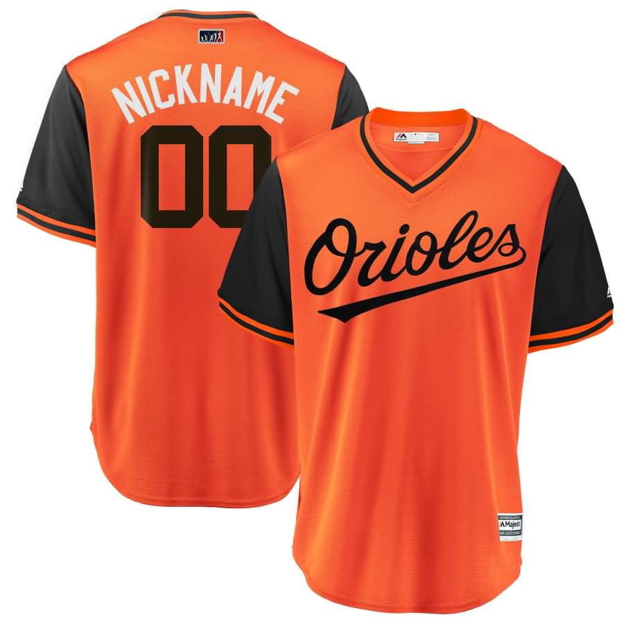 Baltimore Orioles Majestic 2018 Players' Weekend Cool Base Pick-A-Player Roster Jersey - Orange/Black