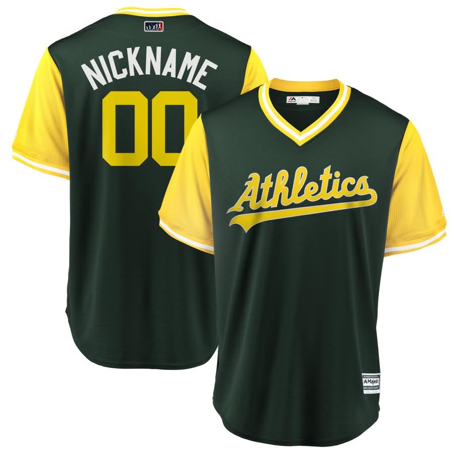 Oakland Athletics Majestic 2018 Players' Weekend Cool Base Pick-A-Player Roster Jersey - Green/Yellow