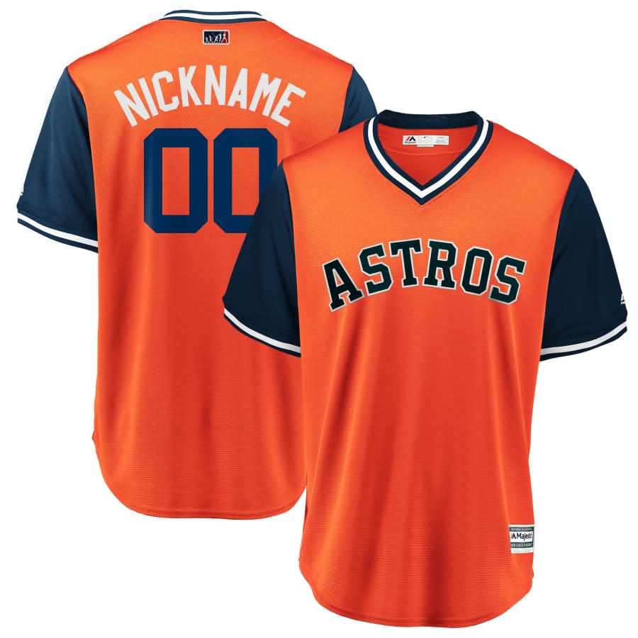 Houston Astros Majestic 2018 Players' Weekend Cool Base Pick-A-Player Roster Jersey - Orange/Navy
