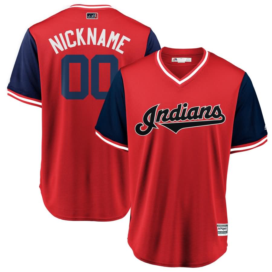Cleveland Indians Majestic 2018 Players' Weekend Cool Base Pick-A-Player Roster Jersey - Red/Navy