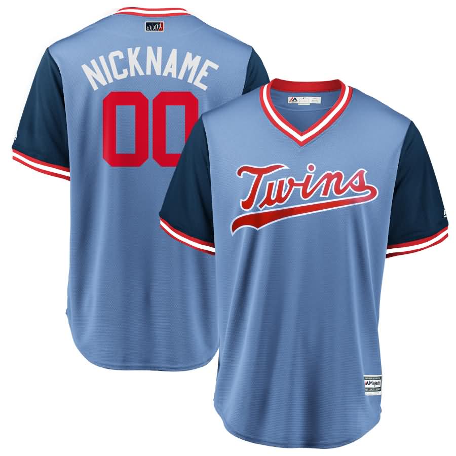 Minnesota Twins Majestic 2018 Players' Weekend Cool Base Pick-A-Player Roster Jersey - Light Blue/Navy