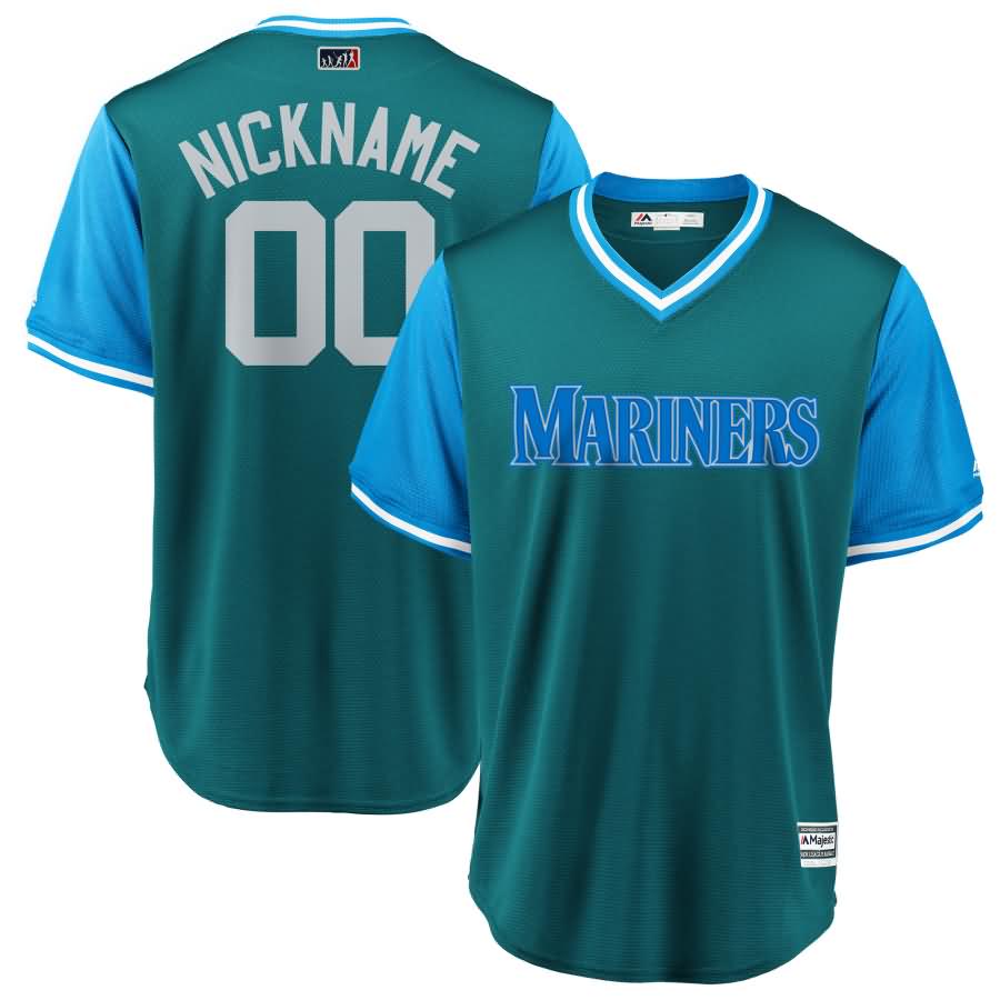 Seattle Mariners Majestic 2018 Players' Weekend Cool Base Pick-A-Player Roster Jersey - Aqua/Light Blue