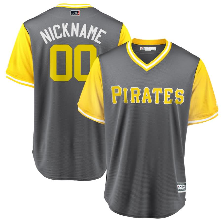 Pittsburgh Pirates Majestic 2018 Players' Weekend Cool Base Pick-A-Player Roster Jersey - Gray/Yellow