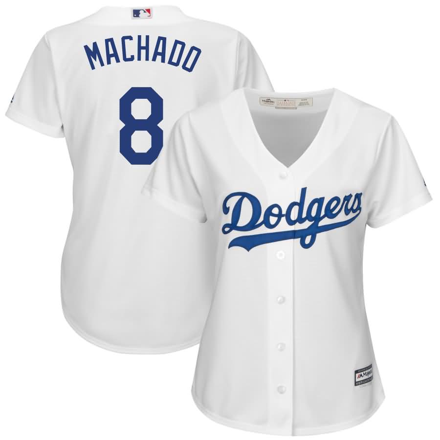 Manny Machado Los Angeles Dodgers Majestic Women's Home Official Cool Base Jersey - White
