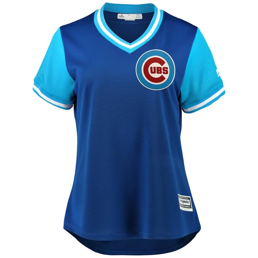 Kris Bryant "KB" Chicago Cubs Majestic Women's 2018 Players' Weekend Cool Base Jersey - Royal/Light Blue