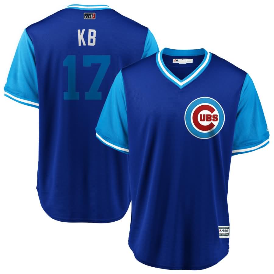 Kris Bryant "KB" Chicago Cubs Majestic 2018 Players' Weekend Cool Base Jersey - Royal/Light Blue