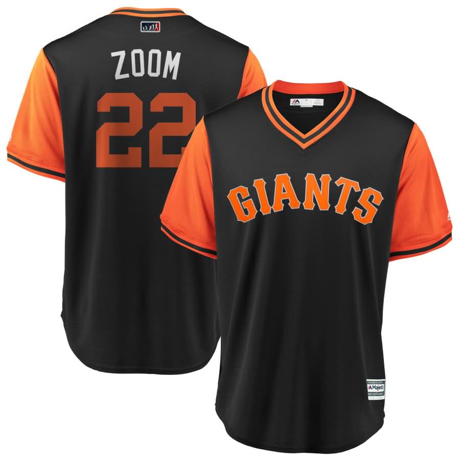 Andrew McCutchen "Zoom" San Francisco Giants Majestic 2018 Players' Weekend Cool Base Jersey - Black/Orange