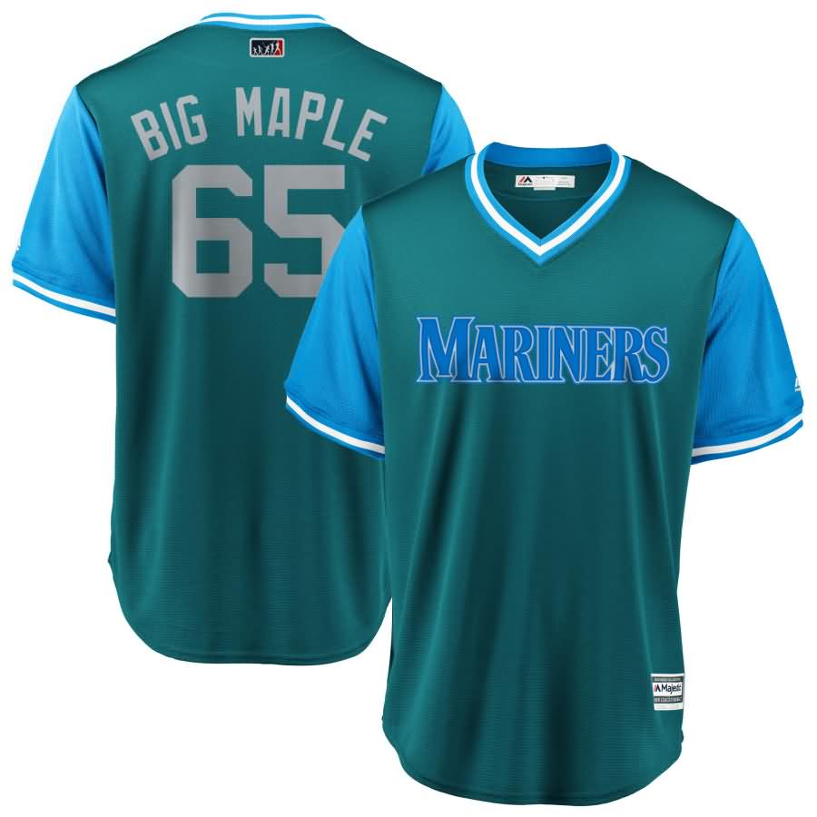 James Paxton "Big Maple" Seattle Mariners Majestic 2018 Players' Weekend Cool Base Jersey - Aqua/Light Blue