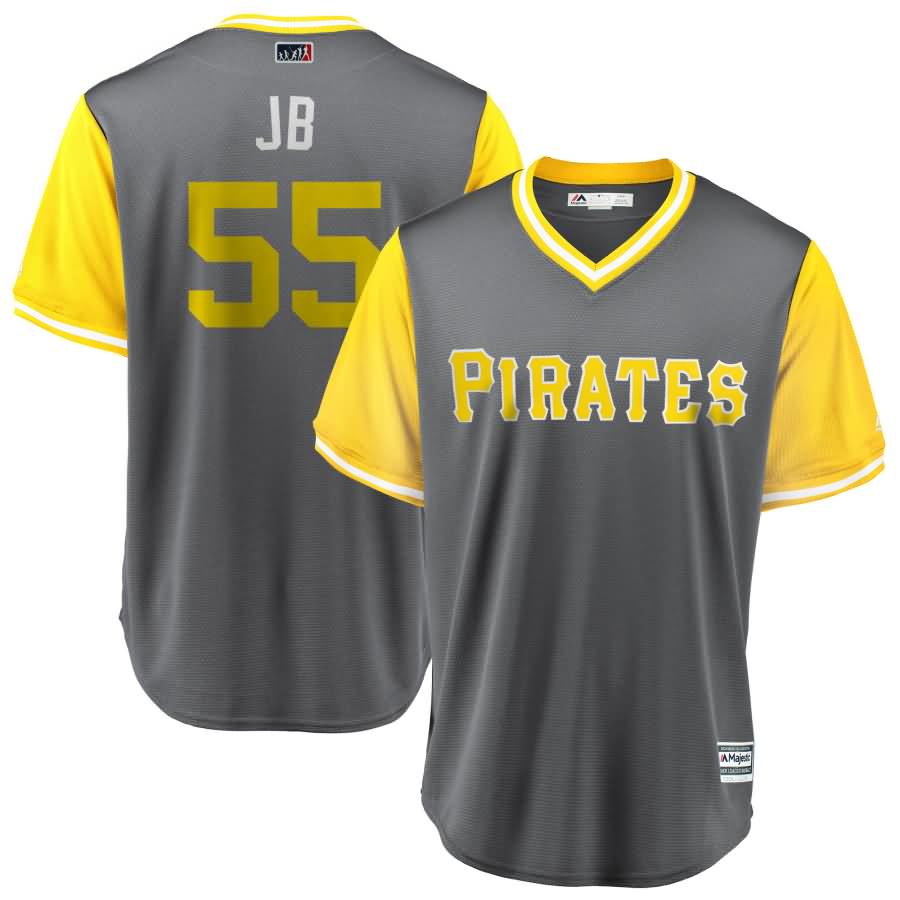 Josh Bell "JB" Pittsburgh Pirates Majestic 2018 Players' Weekend Cool Base Jersey - Gray/Yellow