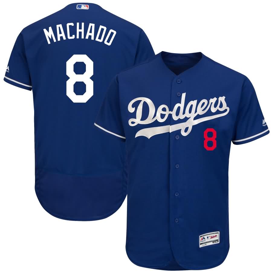 Manny Machado Los Angeles Dodgers Majestic Authentic Collection Flex Base Player Jersey - Royal
