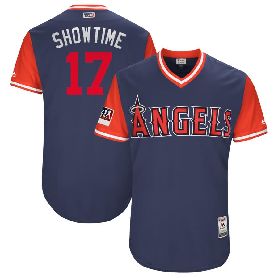 Shohei Ohtani "Showtime" Los Angeles Angels Majestic 2018 Players' Weekend Authentic Jersey - Navy/Red