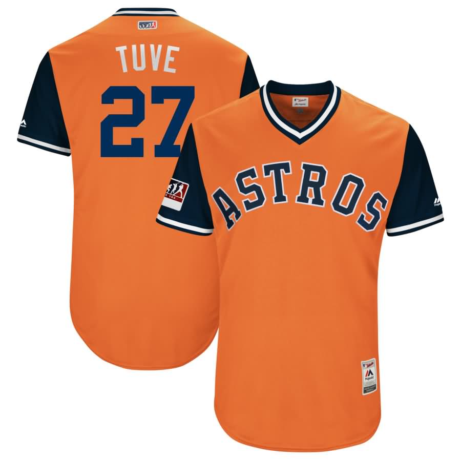 Jose Altuve "Tuve" Houston Astros Majestic 2018 Players' Weekend Authentic Jersey - Orange/Navy