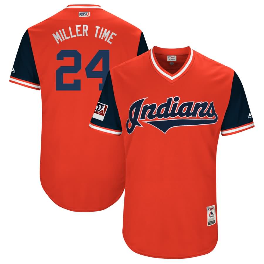 Andrew Miller "Miller Time" Cleveland Indians Majestic 2018 Players' Weekend Authentic Jersey - Red/Navy