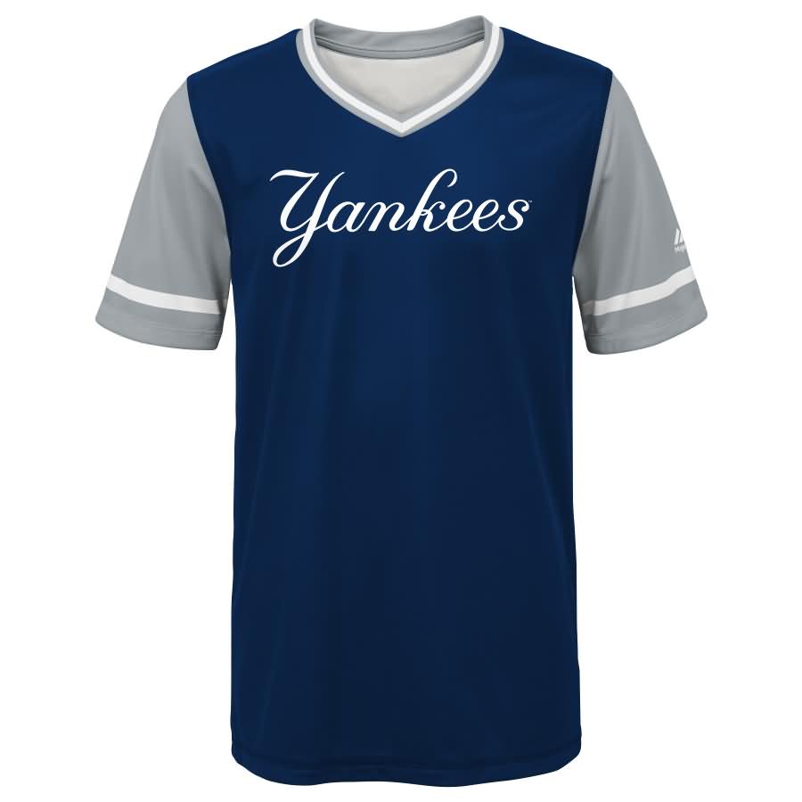 "G" New York Yankees Majestic Youth 2018 Players' Weekend Jersey - Navy/Navy