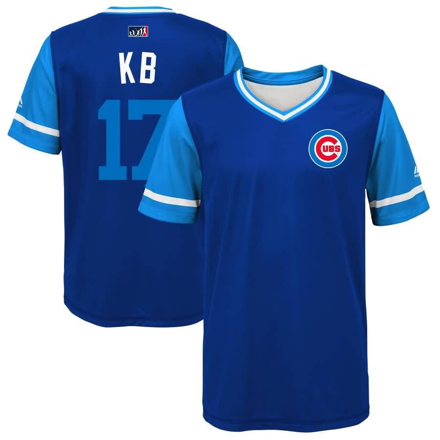 Kris Bryant "KB" Chicago Cubs Majestic Youth 2018 Players' Weekend Jersey - Royal/Blue