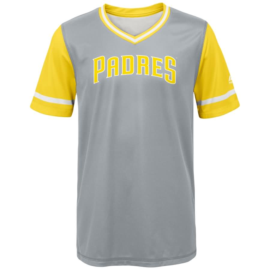 San Diego Padres Majestic Youth 2018 Players' Weekend Team Jersey - Gray/Yellow