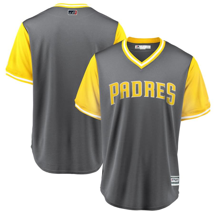 San Diego Padres Majestic 2018 Players' Weekend Team Jersey - Gray/Yellow