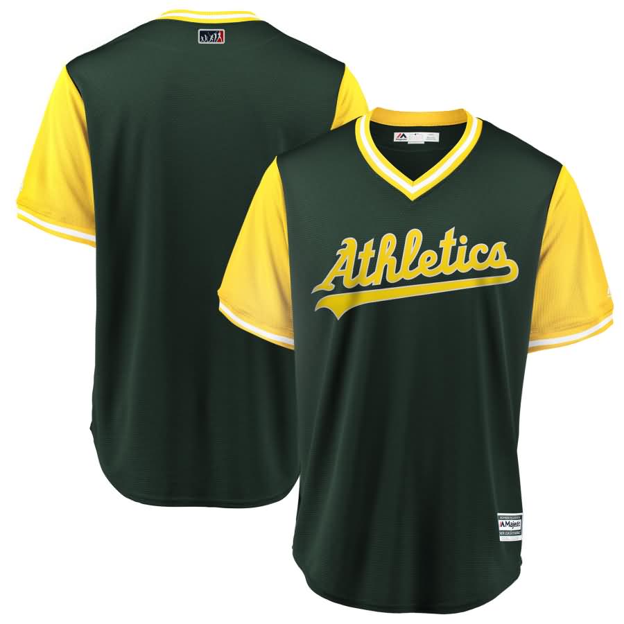 Oakland Athletics Majestic 2018 Players' Weekend Team Jersey - Green/Yellow