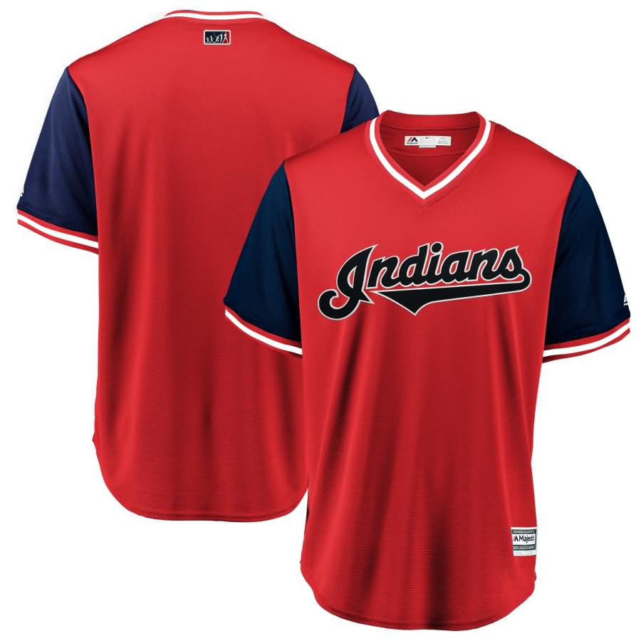 Cleveland Indians Majestic 2018 Players' Weekend Team Jersey - Red/Navy