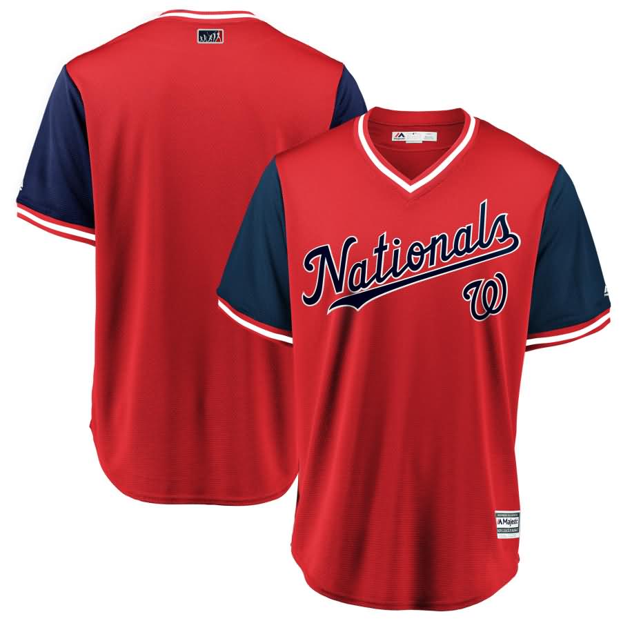 Washington Nationals Majestic 2018 Players' Weekend Team Jersey - Red/Navy