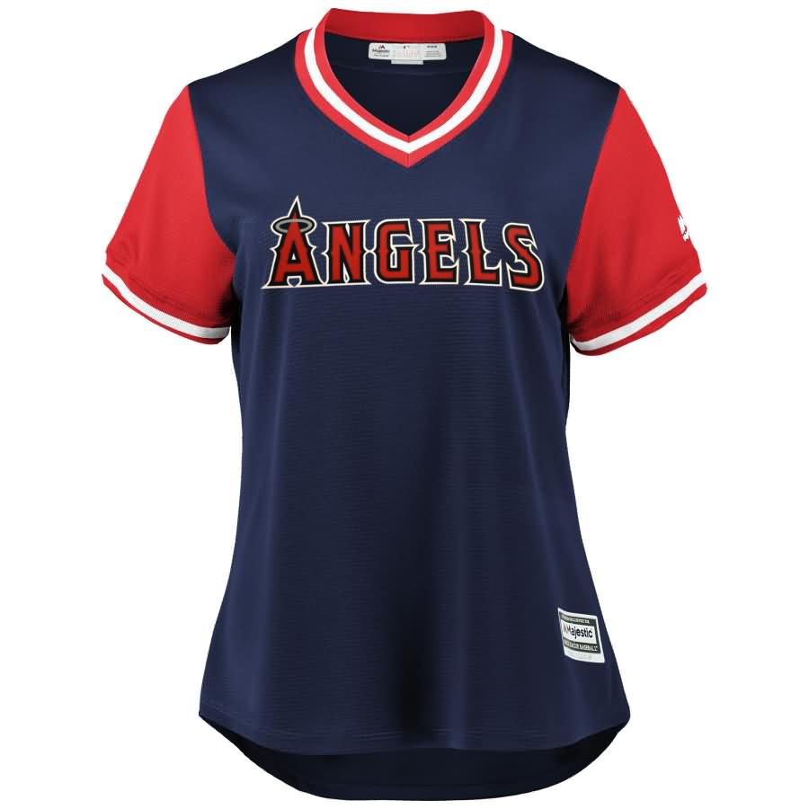 Los Angeles Angels Majestic Women's 2018 Players' Weekend Team Jersey - Navy/Red