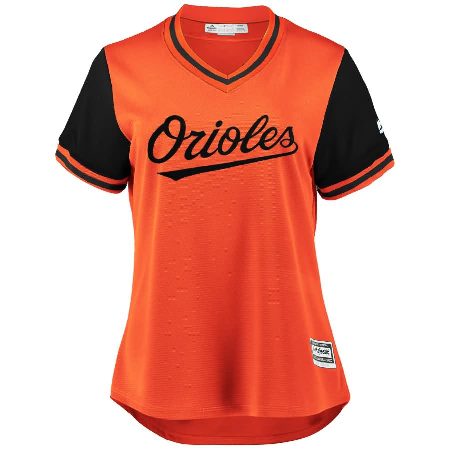 Baltimore Orioles Majestic Women's 2018 Players' Weekend Team Jersey - Orange/Black