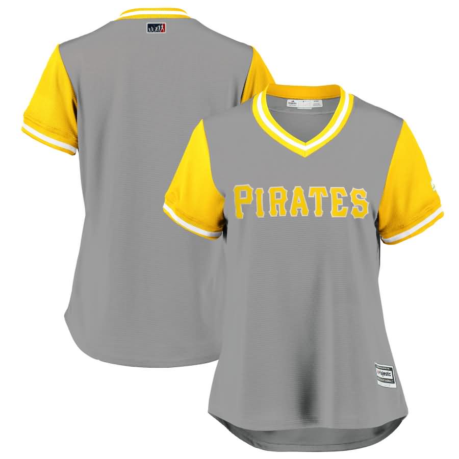 Pittsburgh Pirates Majestic Women's 2018 Players' Weekend Team Jersey - Gray/Yellow