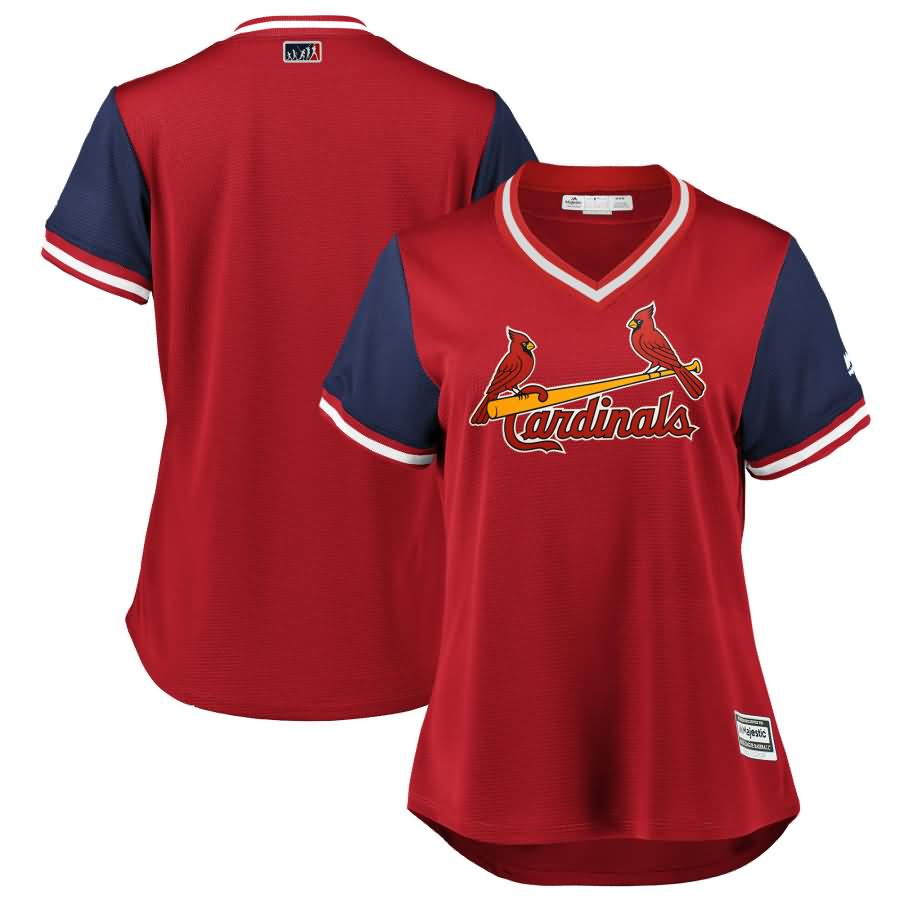 St. Louis Cardinals Majestic Women's 2018 Players' Weekend Team Jersey - Red/Navy