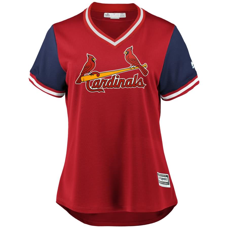 St. Louis Cardinals Majestic Women's 2018 Players' Weekend Team Jersey - Red/Navy