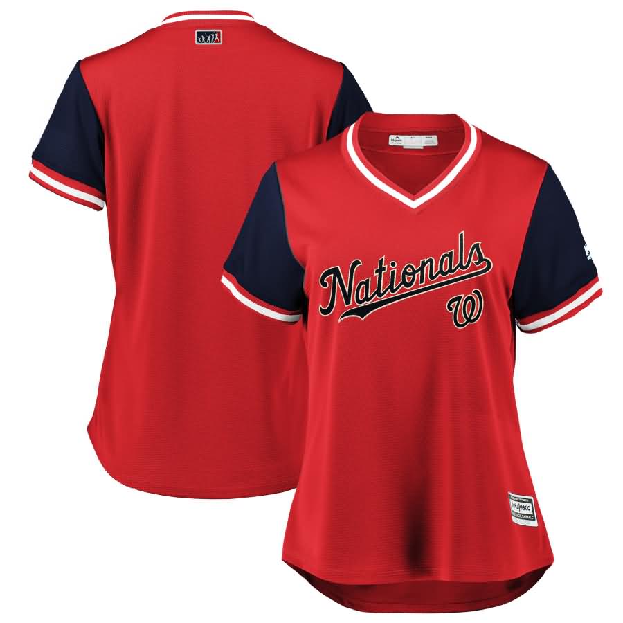 Washington Nationals Majestic Women's 2018 Players' Weekend Team Jersey - Red/Navy