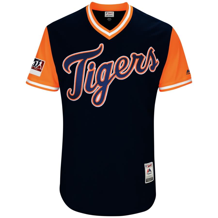 Detroit Tigers Majestic 2018 Players' Weekend Authentic Team Jersey - Navy/Orange