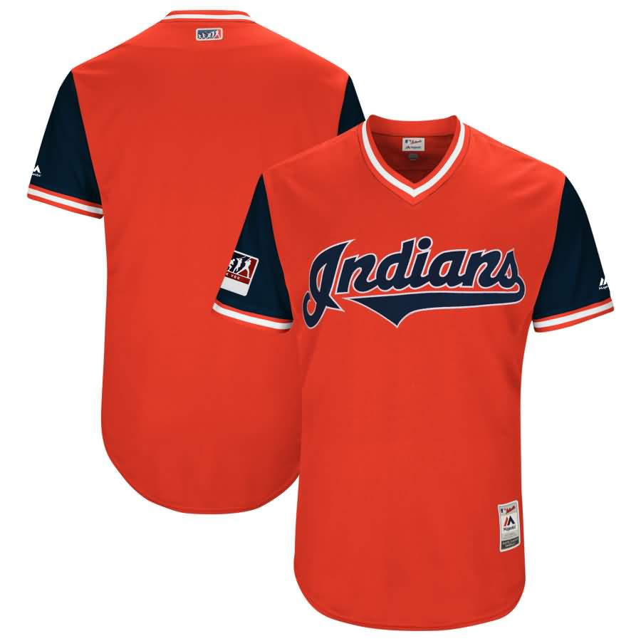 Cleveland Indians Majestic 2018 Players' Weekend Authentic Team Jersey - Red/Navy