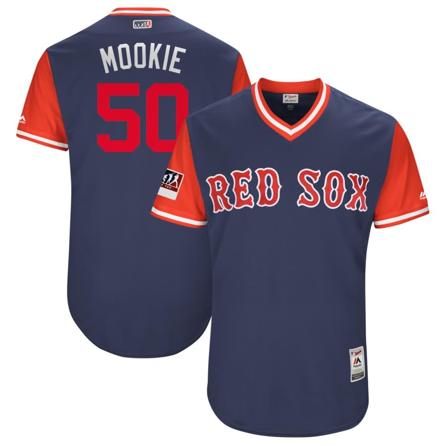 Mookie Betts "Mookie" Boston Red Sox Majestic 2018 Players' Weekend Authentic Jersey - Navy/Red