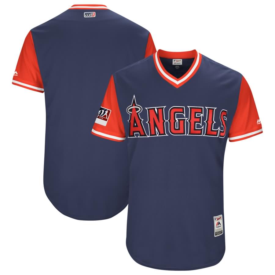 Los Angeles Angels Majestic 2018 Players' Weekend Authentic Team Jersey - Navy/Red