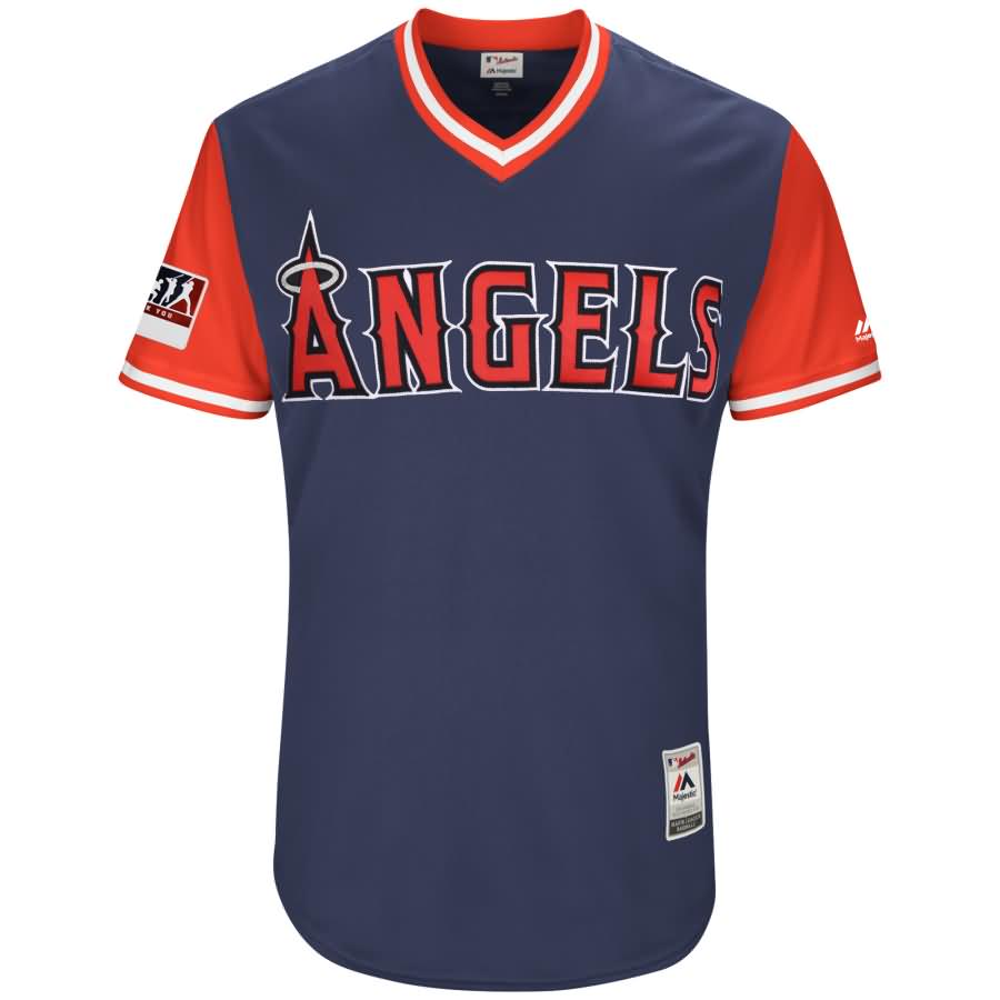 Los Angeles Angels Majestic 2018 Players' Weekend Authentic Team Jersey - Navy/Red