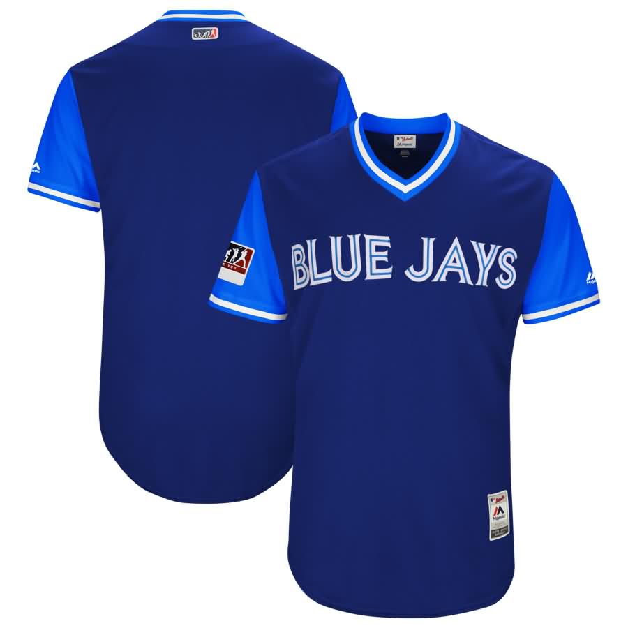 Toronto Blue Jays Majestic 2018 Players' Weekend Authentic Team Jersey - Royal/Light Blue