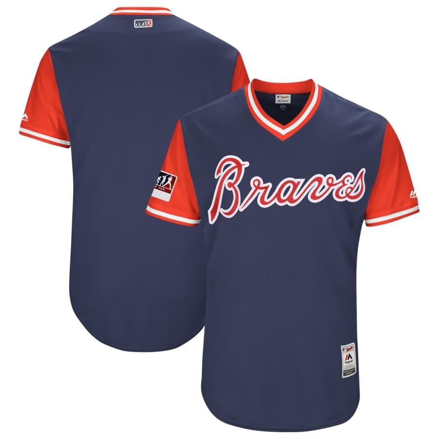 Atlanta Braves Majestic 2018 Players' Weekend Authentic Team Jersey - Navy/Red
